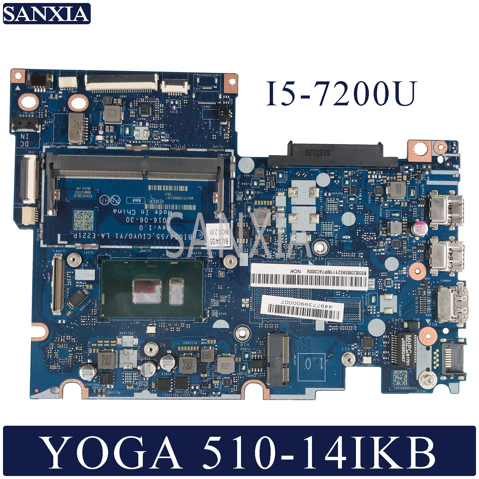 

Материнская плата KEFU для ноутбука Lenovo YOGA 510-14IKB