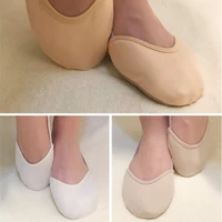 half length child adult dancing pads insoles rhythmic gymnastics equipment soft breathable socks knitted sole shoes art gym sock