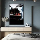 Фильмы Назад в будущее автомобиль Delorean Time Machine Искусство Печать на холсте картина для гостиной Настенная картина плакат для украшения дома