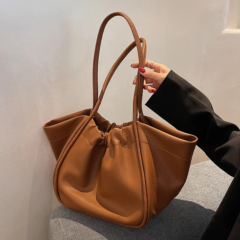 

Женская сумка через плечо, из искусственной кожи, большая емкость, сумки-шопперы для женщин, 2021