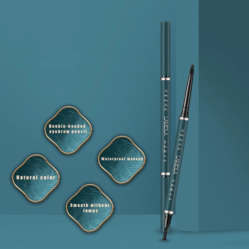 

6 Colors Ultra Fine Triangle Eyebrow Pen Waterproof Natural Long-lasting Eye Brow Tint Cosmetics Brown Color Brows Make up