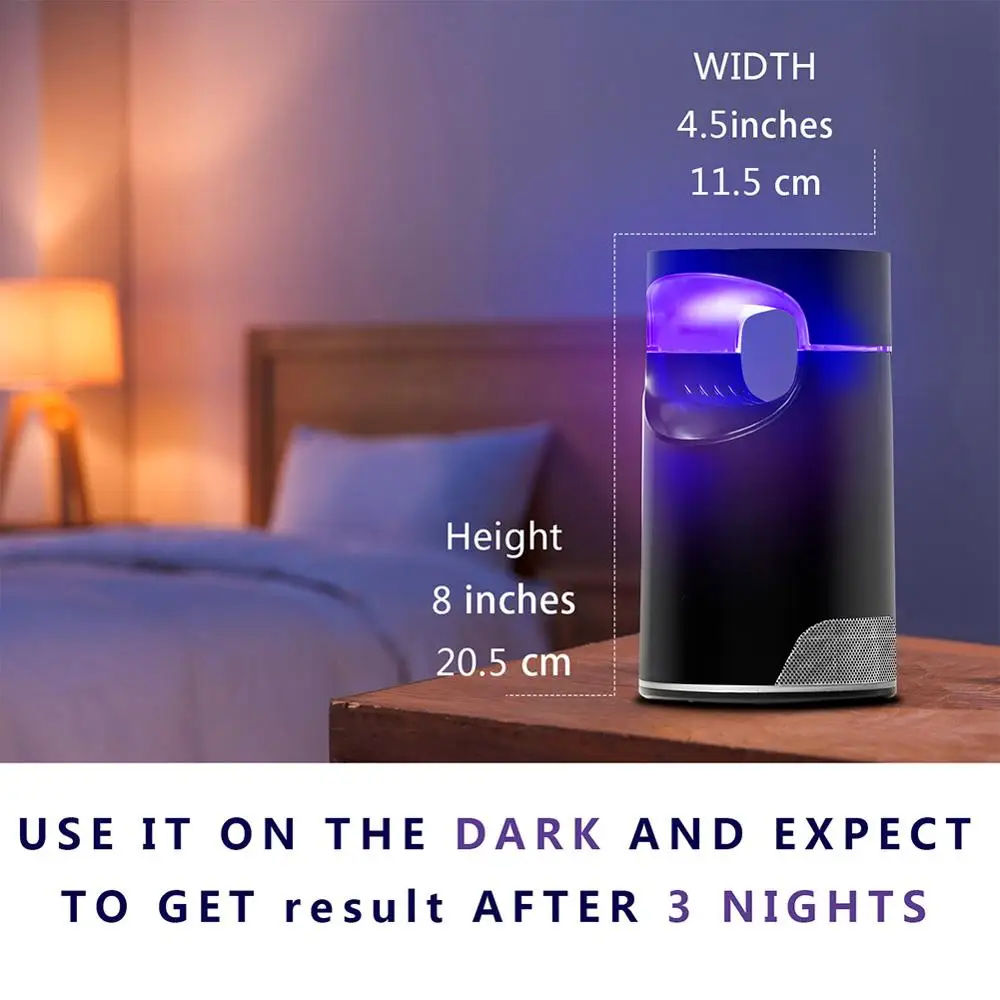 НОВАЯ безопасная фоткаталитическая лампа-убийца комаров Светодиодная лампа