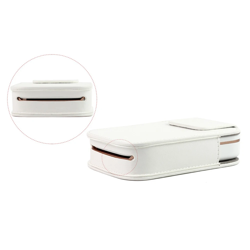 Защитный чехол из искусственной кожи Модный Дорожный простой белый мягкий