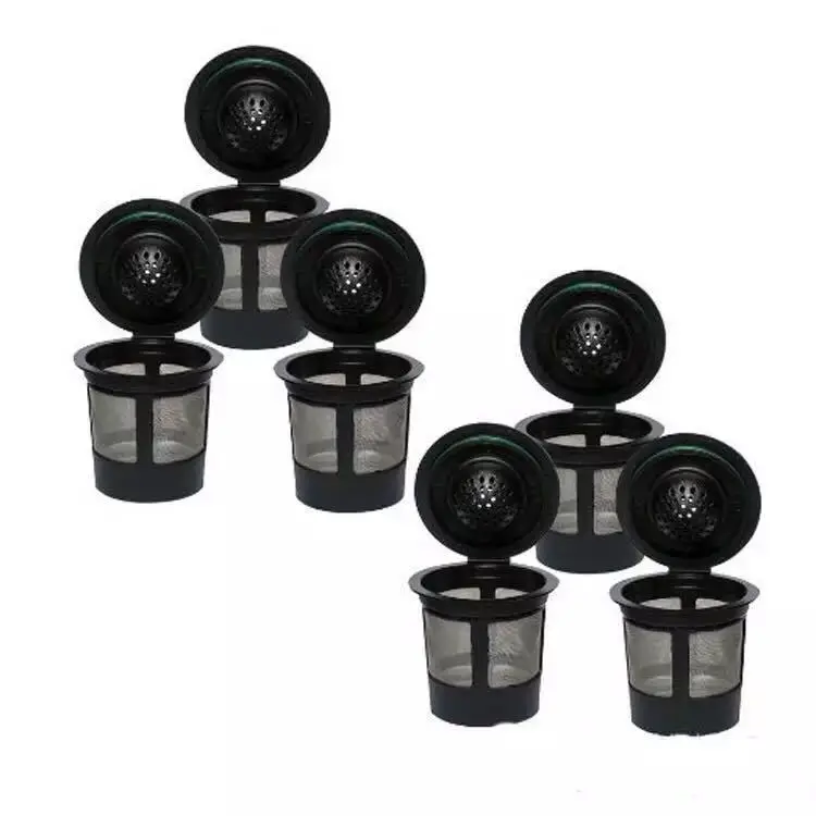 

3/6PCS Reusable Coffee Capsule with Spoon for Nespresso Machine with Filter Refillable Espresso Pod Kitchen Tamper