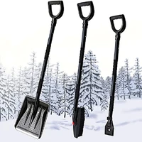 three in one snow shovel set tactical multifunction shovel outdoor tools camping survival folding spade tool car equipment snow