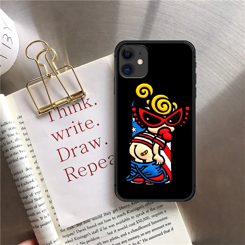 

Hysteric Mini Phone Case Cover For Iphone 6 7 8 11 12 5S 6S X Xr XS Se Plus Pro Max Mini 2020 Black Cell Phone case Fashion