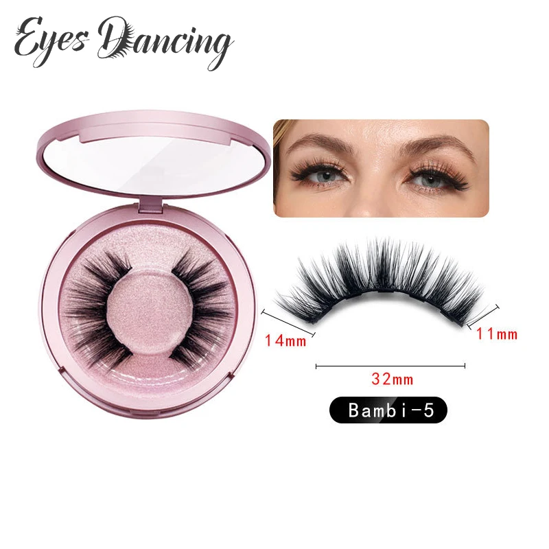 Глаза танцующие 2 пары магнитные ресницы длинные накладные жидкая подводка для