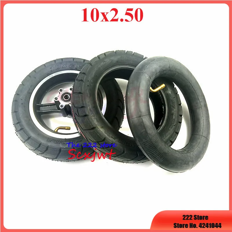 

10x2.50 Tire Inner Tube&alloy Disc Brake Rims for Electric Scooter Balancing Hoverboard 10*2.50 Tyres 10 Inch Pneumatic Wheels