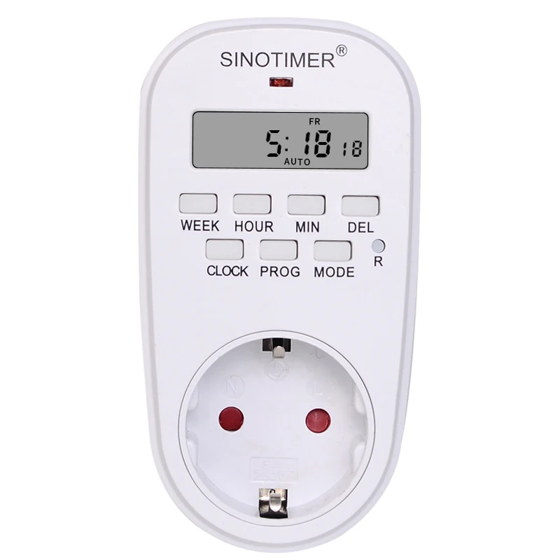 

EU Plug Outlet Electric Digital Socket with Timer Socket Timer Plug 220V Time Control 7 Days Programmable Timer Switch Countdown