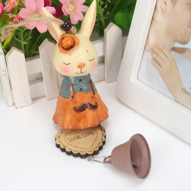 

Cute Cartoon Rabbit Wind Chimes Car Pendants Door Bell Crafts Dekoration Home Supply Bedroom Accessories