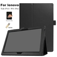 tablet cases for lenovo tab p11 11 tb j606f case pu leather stand fundas for lenovo tab p11 pro 11 5 inch 2020 tb j706f cover