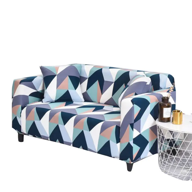

Sofa Sheath All Inclusive Universal Sofa Cover Elastic For Living Room Bedroom Cotton Modern Sofa Slipcover Floral Printing Gray
