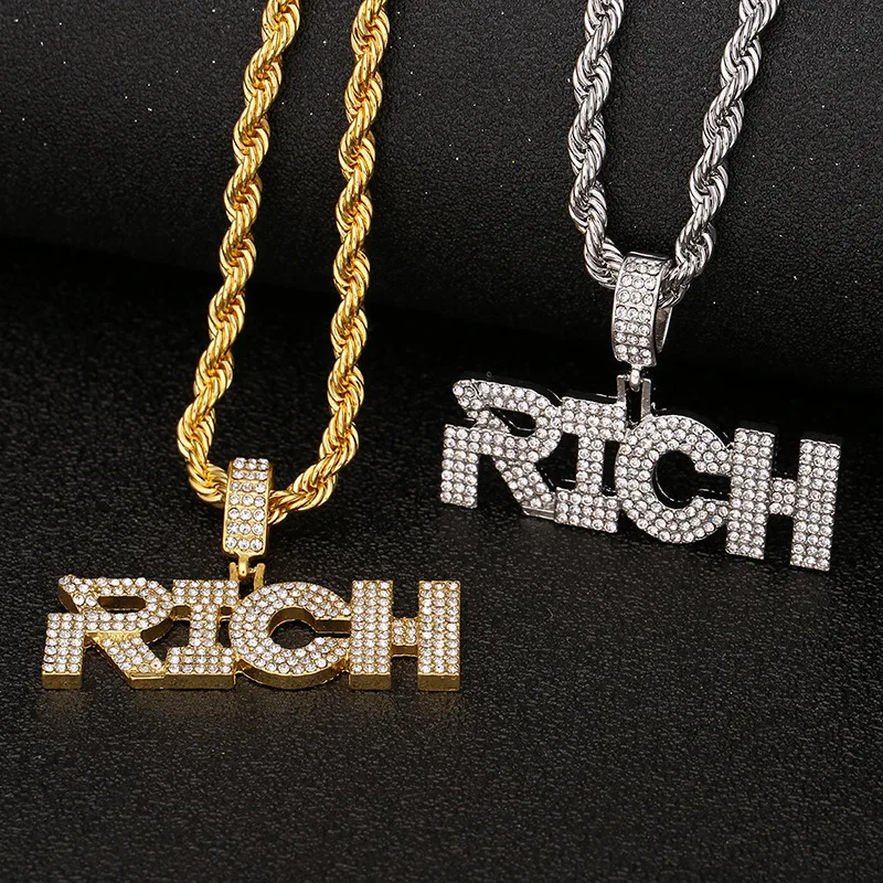 Богатая Улучшенная подвеска модная инкрустация 2020 украшения в стиле хип хоп