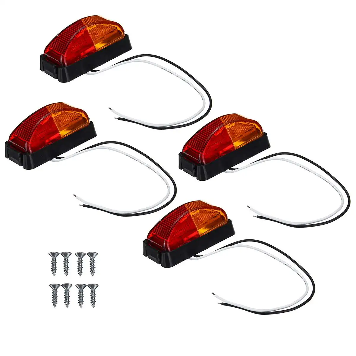 

4x 32 LED Trailer Side Light Truck Caravan Indicator Lamp Car Led Light Car Accessories Truck Car Lights Always Bright 10-30V DC