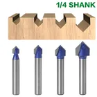 1 шт. 14 ShankProfes 90 degree V Groove Bit 14 