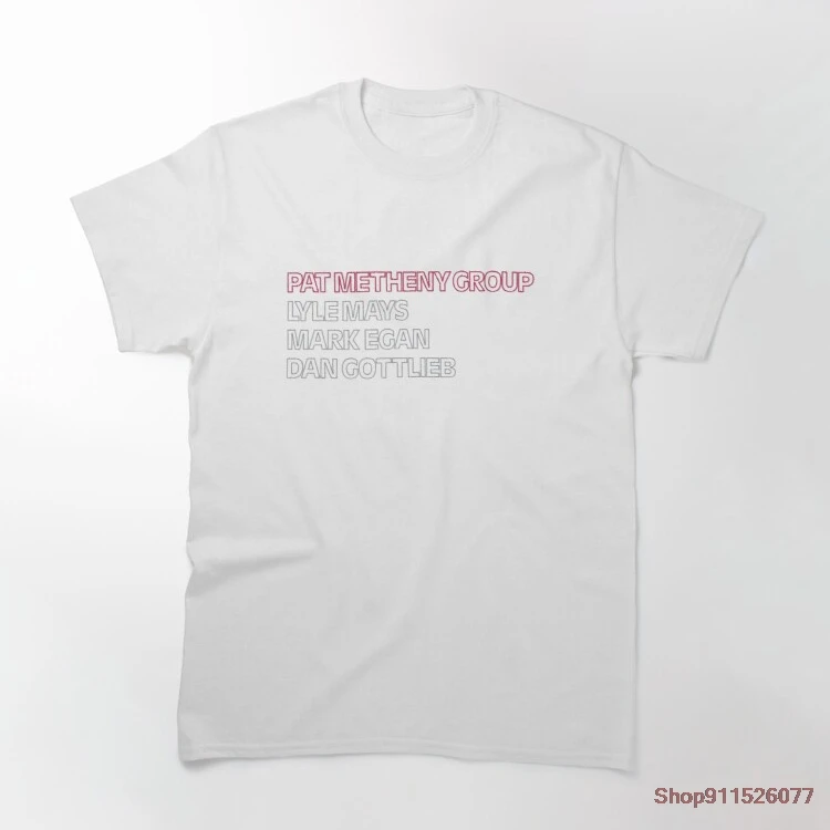 

Футболка Pat Metheny Group мужская с коротким рукавом, уличная одежда в стиле Харадзюку, хлопковая Модная рубашка в стиле хип-хоп, черный цвет, на ле...