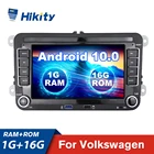 Hikity Android 10,0 Автомобильный мультимедийный плеер 2 Din GPS автомобильное стерео радио 7 ''Canbus автомобильный MP5 плеер для Skoda VW Passat B6 Polo Golf