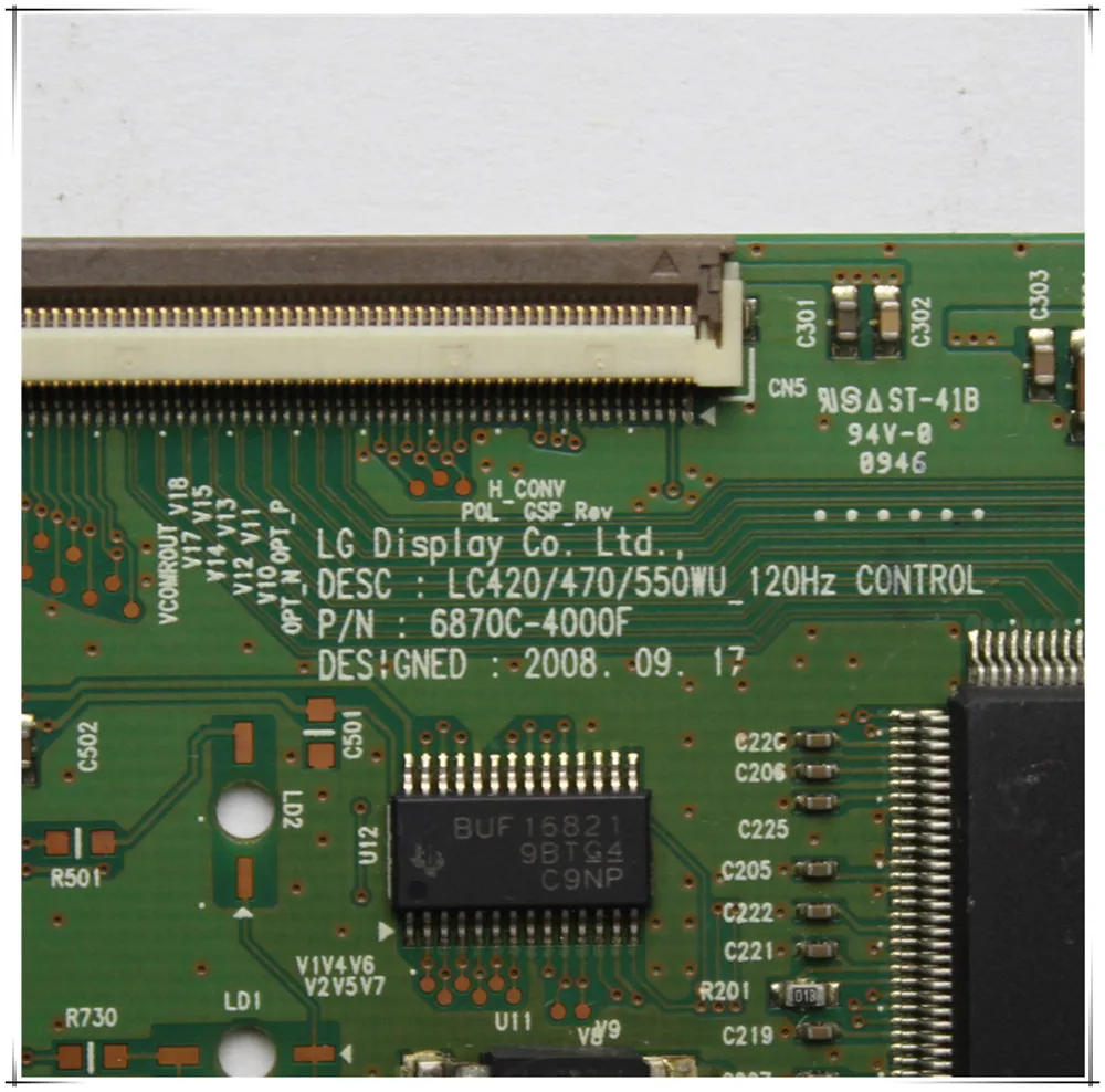 Tcon Board 6870C-4000F/H LC420/470/550WU_120Hz CONTROL 4000FH TV для LG и т. д. Оригинальная логическая плата t-con