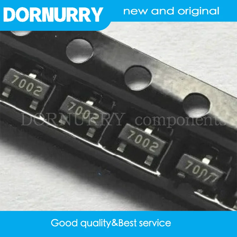 

100PCS 2N7002LT1G SOT23 2N7002 SOT SOT-23 SMD 702 Small Signal MOSFET 60 V, 115 mA, N-Channel new and original DORNURRY