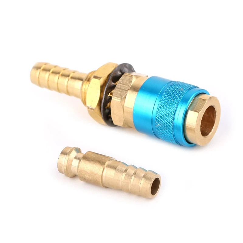

Water Cooled Gas Adapter Quick Connector Fitting For TIG Welding Torch +8mm Plug