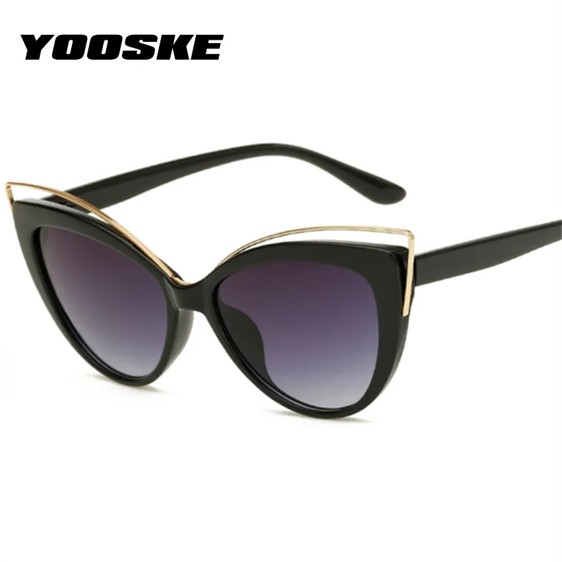 

YOOSKE Sexy Cat Eye Sunglasses Women Fashion Brand Design Gradient Sun Glasses Shades Ladies Eyewear UV400