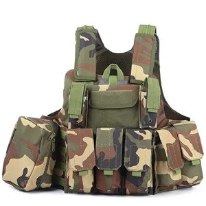 Style 7 Camouflage Hunting Military Tactical Vest Amphibious Battle Combat Airsoft Molle Bullet Assault Plate Carrier Vest Safety Vest - Цвет: Style 7