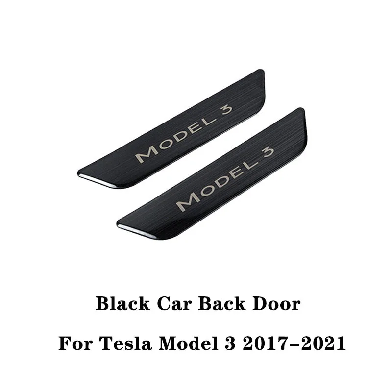 

Накладки на пороги из нержавеющей стали, защитная декоративная Накладка на порог, защитная полоса на педаль для Tesla Model 3 2017-2021