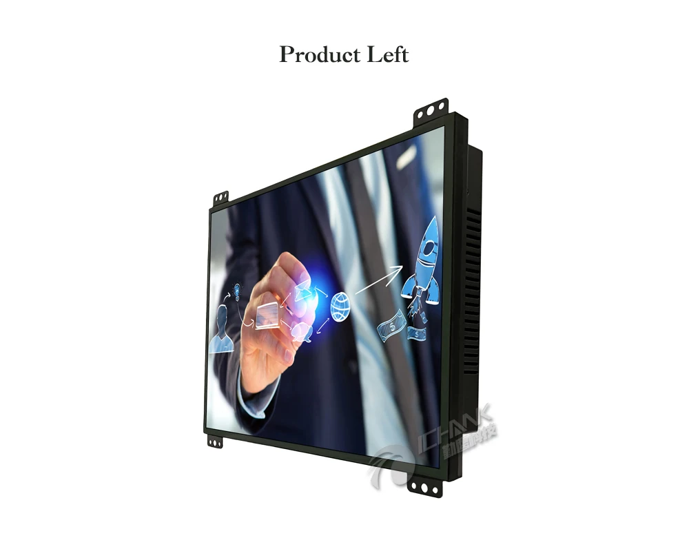 ZK120TC-DR2/12," дюймовый 1024x768 металлический корпус DVI VGA встроенный открытый каркас промышленное оборудование сенсорный ЖК-экран ПК Дисплей Монитор