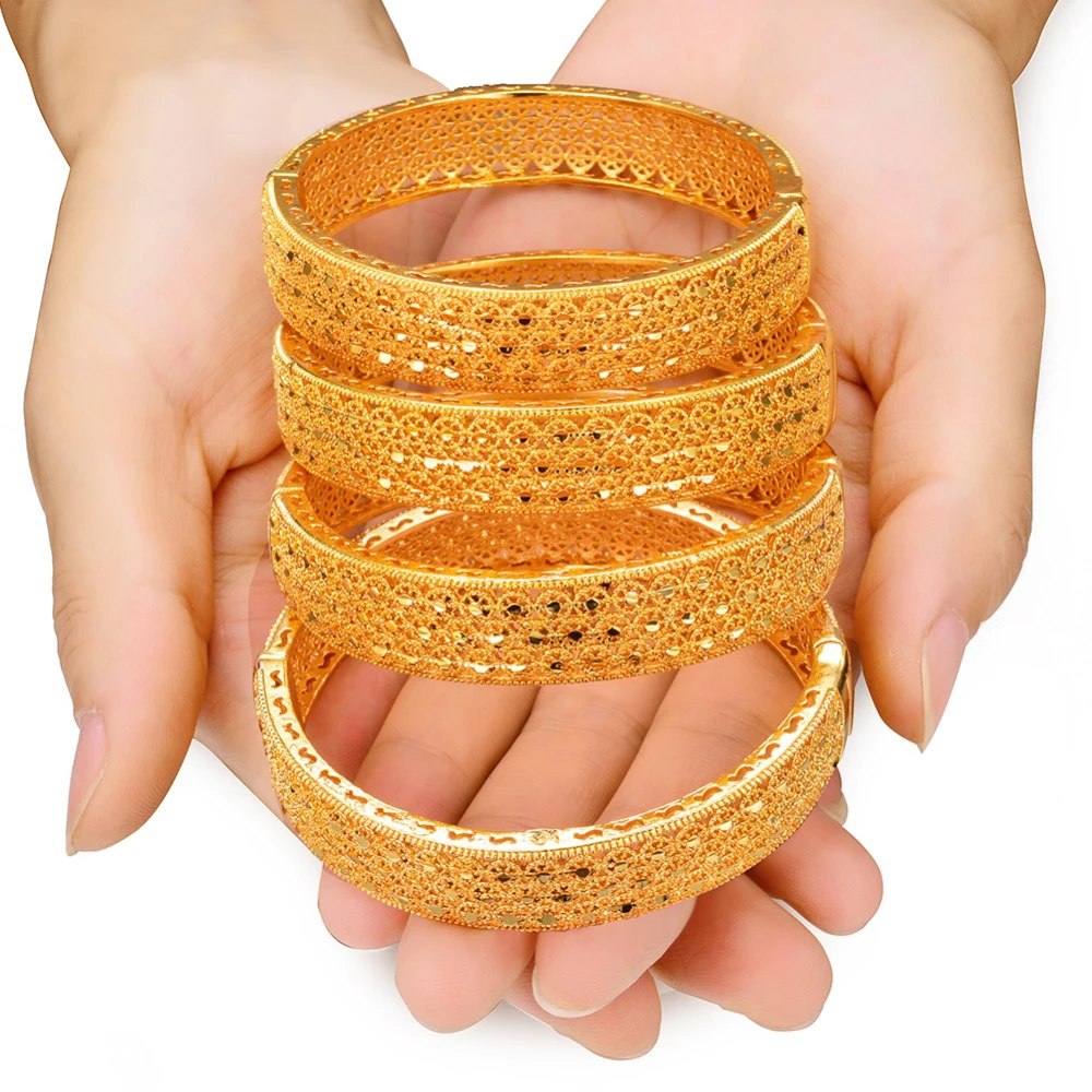 WANDO 4 шт./лот браслеты с подвеской для женщин роскошный брендовый браслет золотого