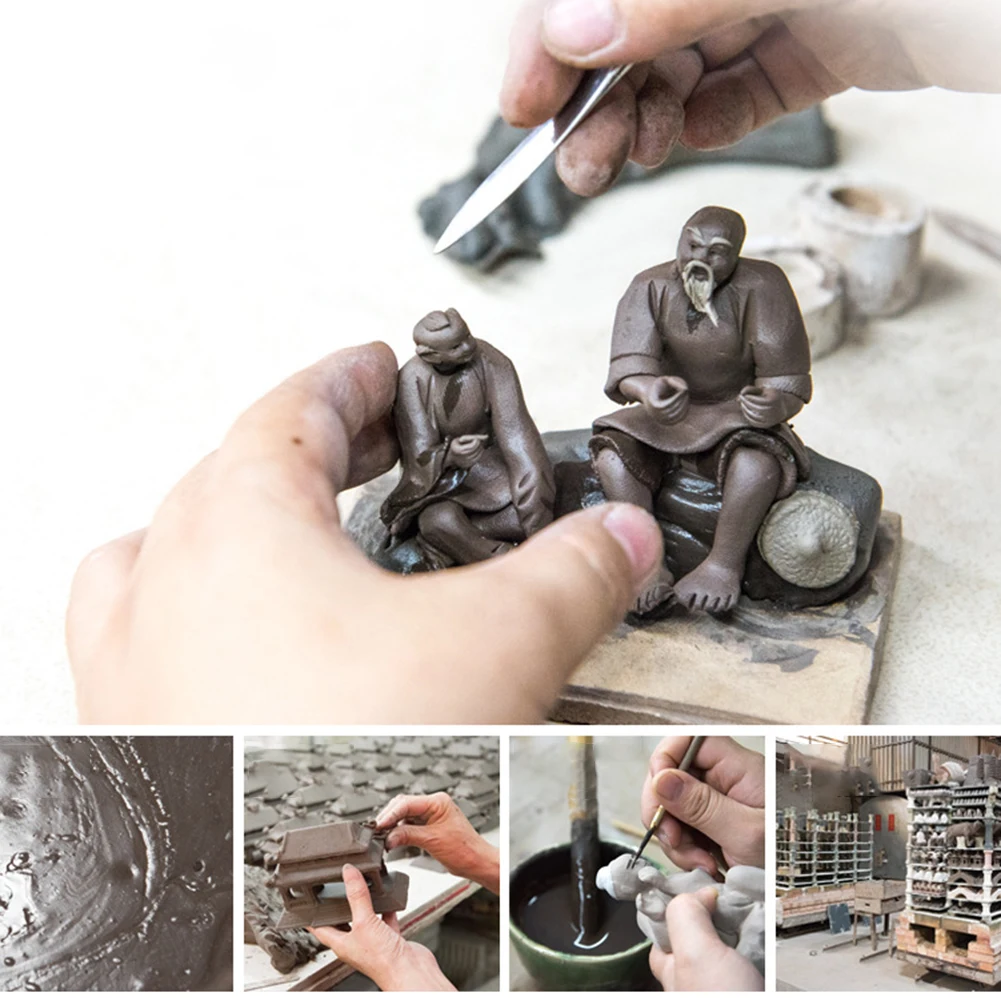 

Chinese Miniature Ceramic Figurine Bonsai Rockery Landscape Ornament Decoration Bonsai Rockery Aquascape Home Decor Multicolor