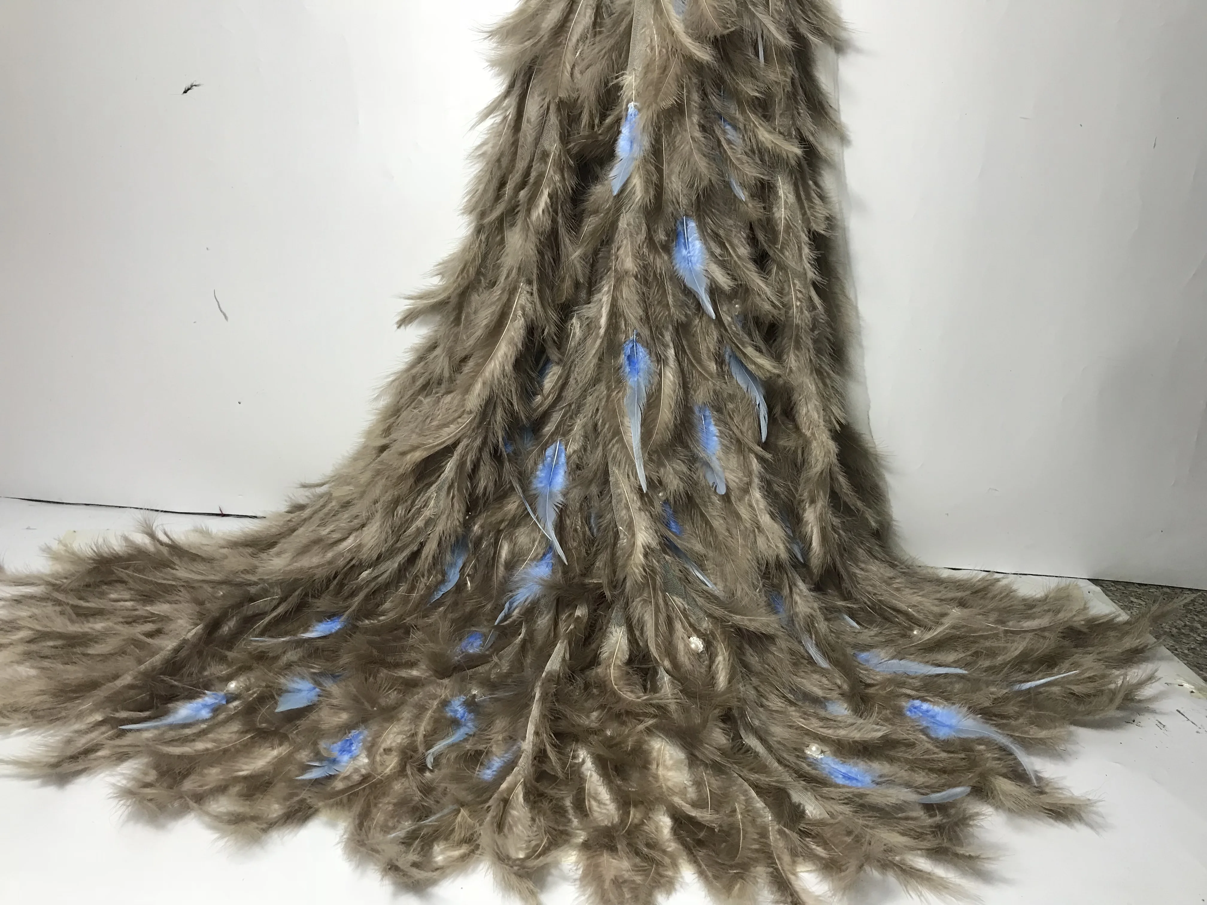 feather lace fabric african 2019 high quality wedding dress evening swiss voile in switzerland | Дом и сад
