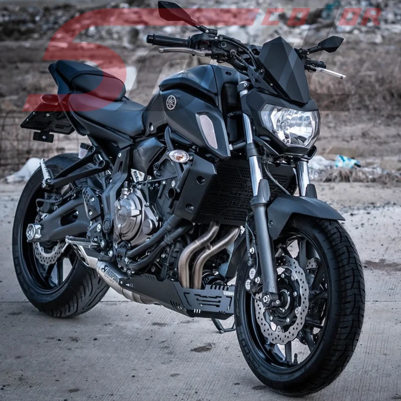 Мотоцикл Алюминиевый сплав спортивный козырек ветрового стекла подходит для YAMAHA MT07 mt-07 18'-20'