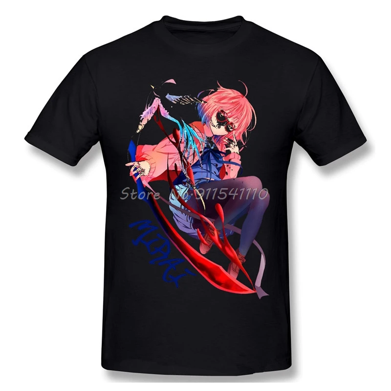 

Men Comfort Beyond the Boundary Light Novel Series T-Shirt Kuriyama Kawaii Pure Cotton Tees Harajuku TShirt