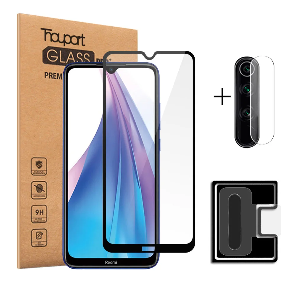 Закаленное стекло для Xiaomi Redmi Note 8T Защитная пленка экрана полное покрытие
