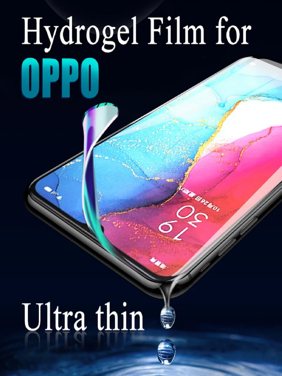 Мягкая ТПУ Гидрогелевая пленка для OPPO Find X Reno 2 10 Z R15 R17 Pro RX17 Neo A3 A5 F5 F9 F7 Nano HD полное