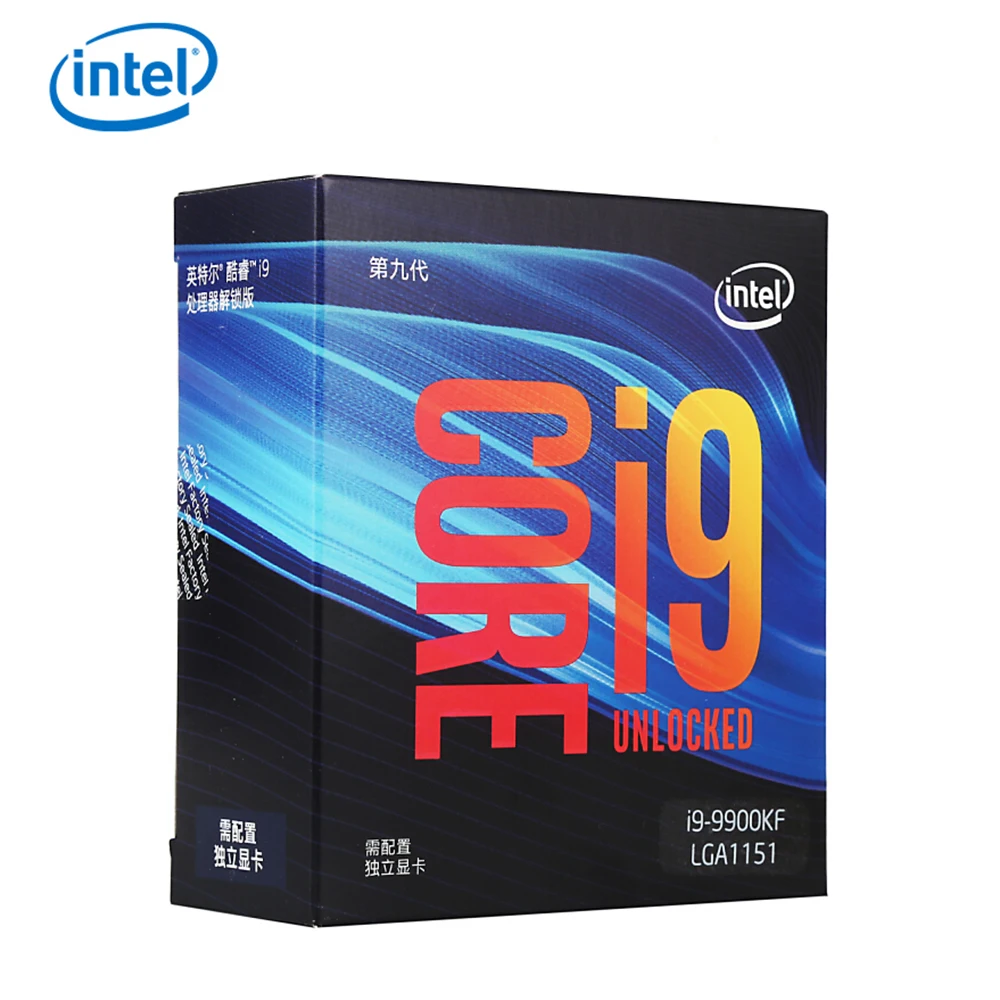 Процессор Intel Core i9-9900KF для настольных ПК 8 ядер до 5,0 ГГц Turbo разблокирован без процессора Графика LGA1151 серии 300 95 Вт