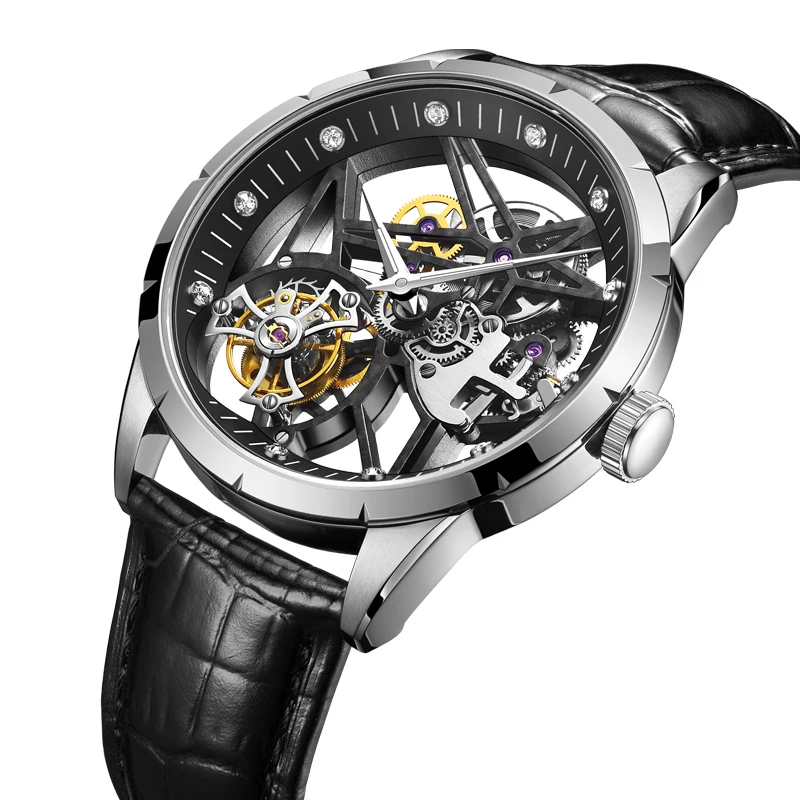 AESOP полые алмазные автоматические часы с турбийоном специальные механические