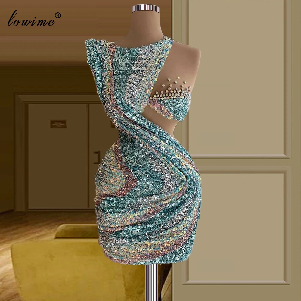 

Short Mermaid Cocktail Dresses 2021 Sleeveless Multi Color Fashion Show Dresses Special Occasion Gowns Party Robes De Cocktail