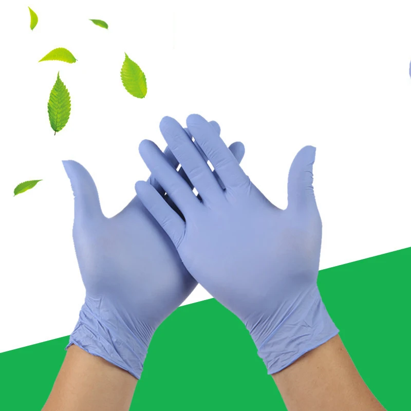100 pcs Disposable Gloves Durable Waterproof Prevent Corrosion Oil Stain Cosmetic Healthy | Дом и сад