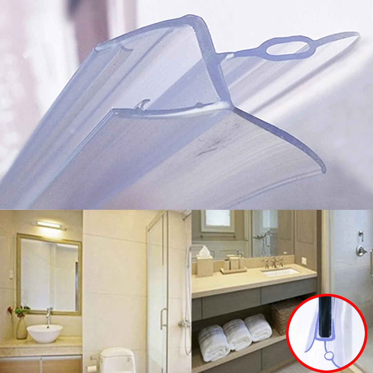 4 6 мм душевой экран уплотнительная полоса для воды изогнутая плоская стеклянная