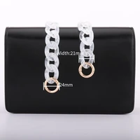 matte frosted bag chain multi color acrylic bag strap rope lanyard waist chain glasses chain resin chain replacement