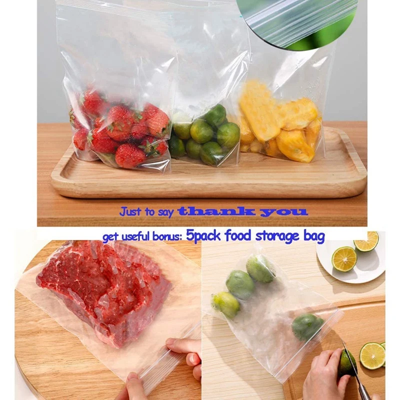 

Mini Bag Sealer, Portable Vacuum Sealer Plastic Bag Sealer, Handheld Food Sealer Heat Seal for Chip Bag & Plastic Bags