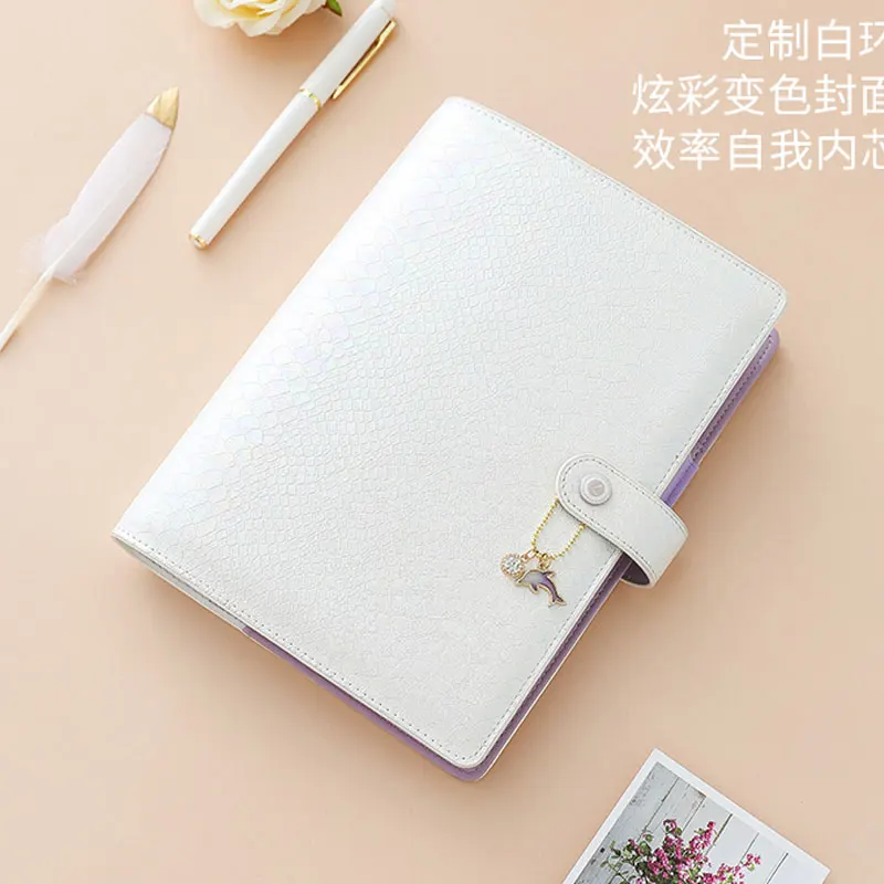 Yiwi Lovedoki dokibook A5 белые лазерные канцелярские принадлежности для школы Органайзер золотые цветы кавайный планировщик дневник оптом