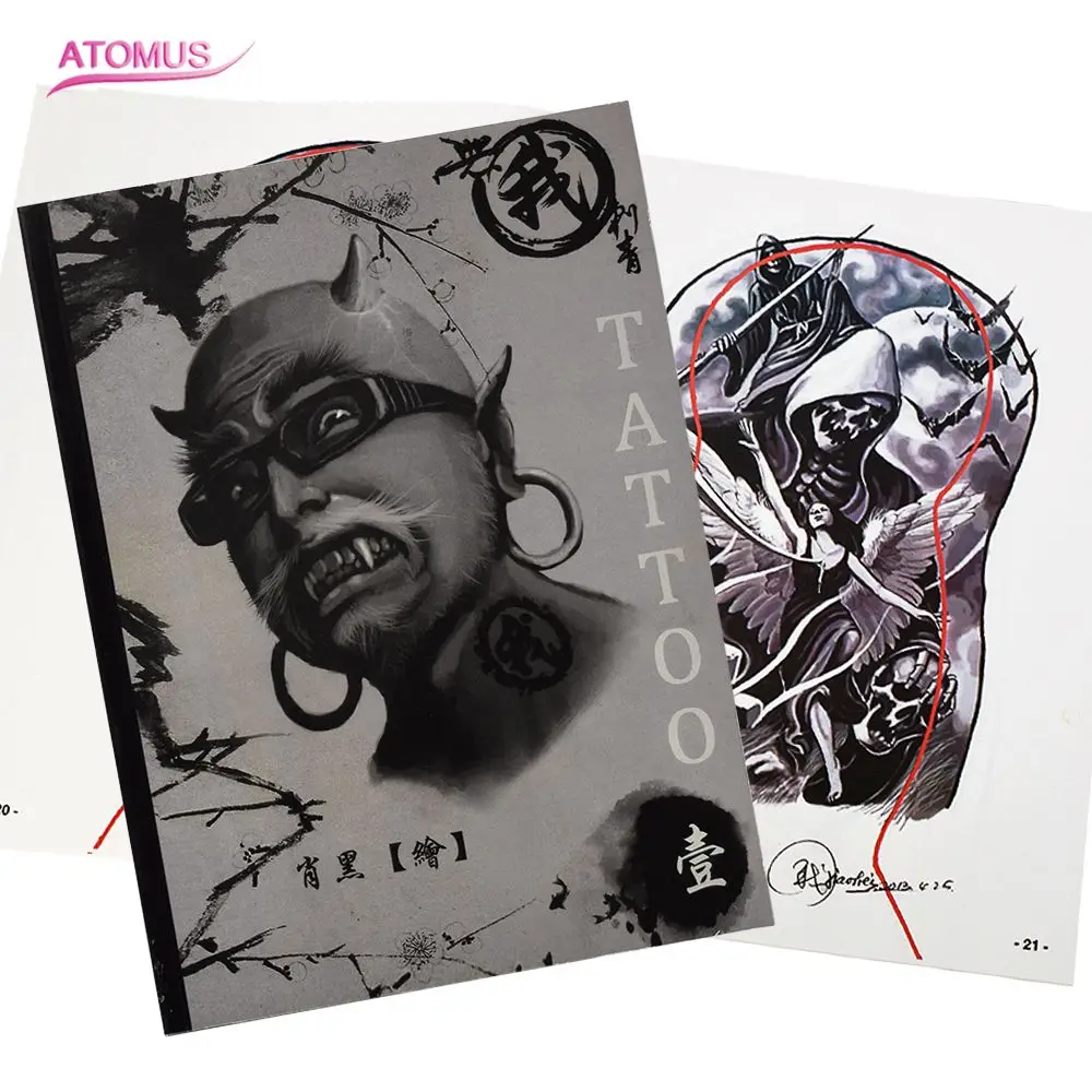 Новый журнал боди-арт тату дизайн аксессуары книги рукопись флэш-книга | Красота