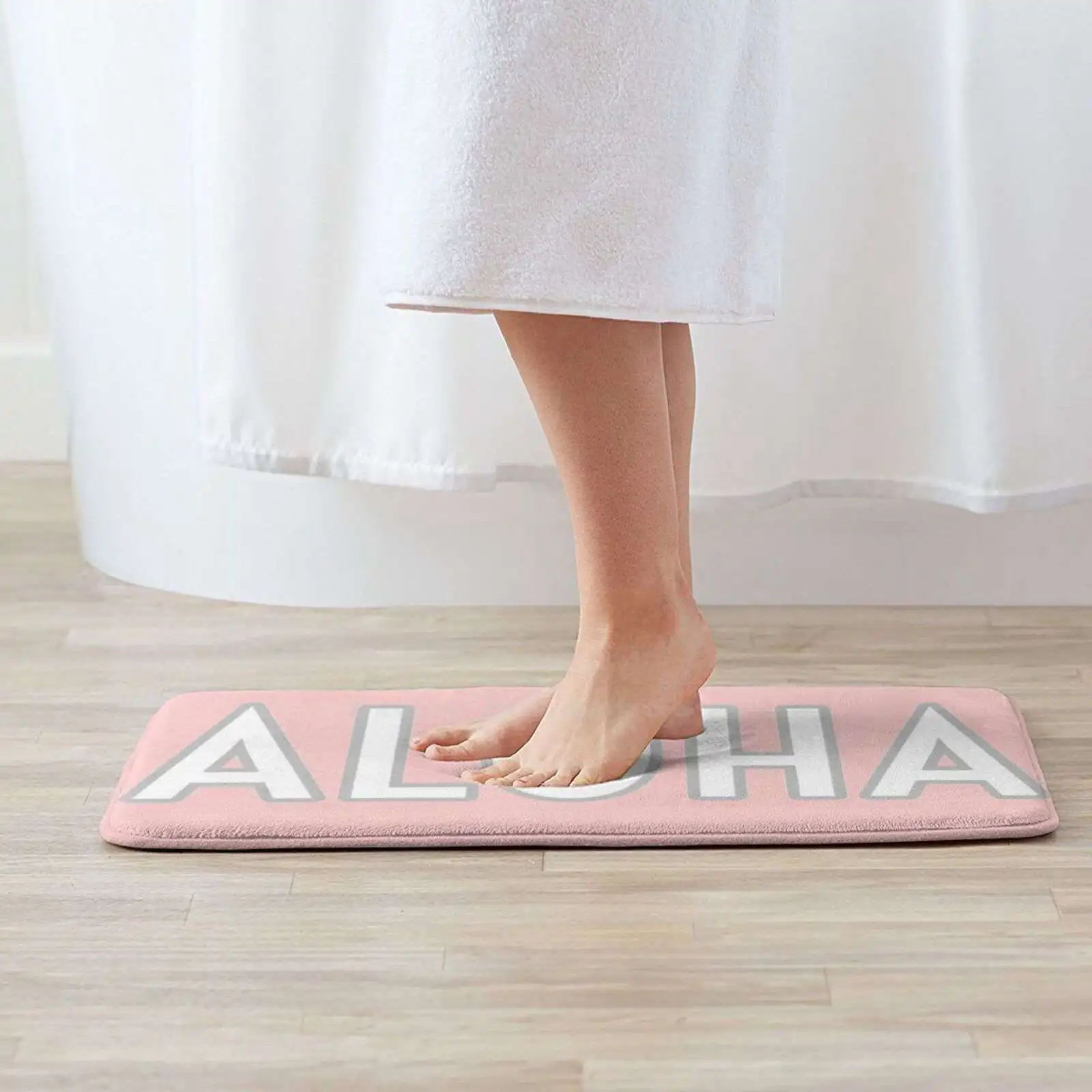 Удобный серый коврик для двери Aloha подушка Ascetic Youtube Забавный тренд с логотипом