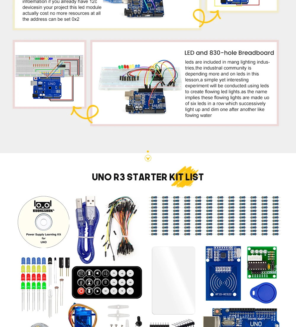 RFID стартовый набор с розничной коробкой для Arduino UNO R3 обновленная версия образовательного обучения DIy набор детский подарок