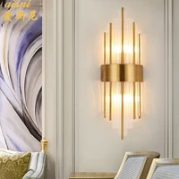originality light luxurious crystal wall lamp modern concise a living room background wall hotel bedroom bedside aisle lamp