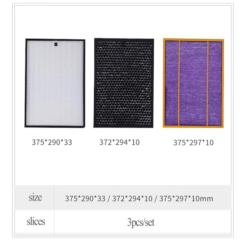 

3 pcs Replacement Filter AC4141 AC4143 AC4144 Formaldehyde filter Carbon filter HEPA dust collection filter for Philips