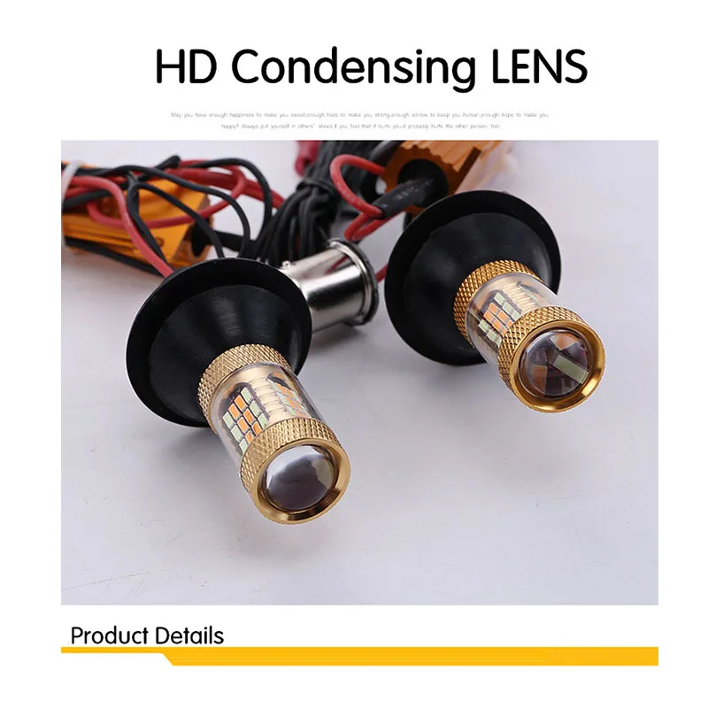 2 шт. 1156 p21w py21w 54smd LED T20 W21W 7440 светильник светодиодный чип дневного света сигнал