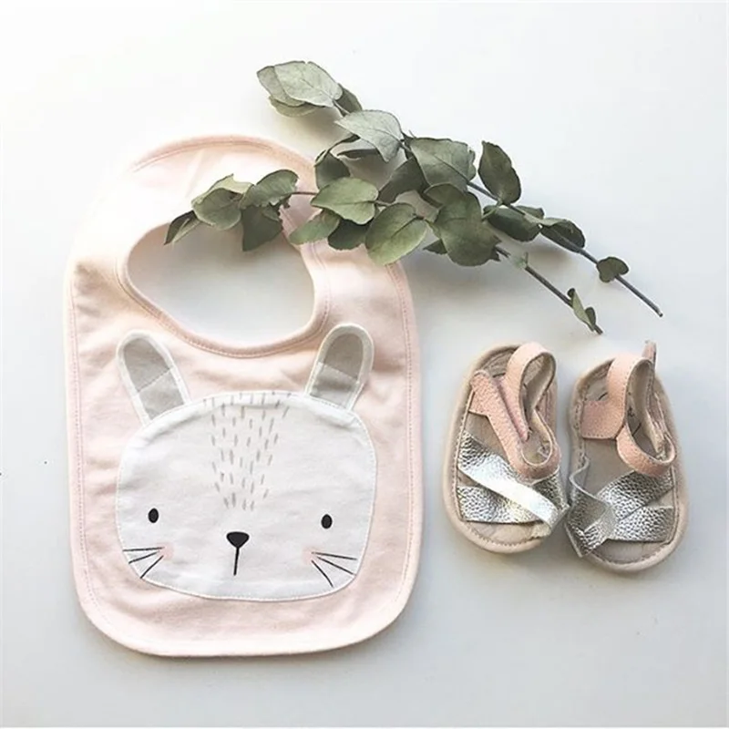 

Newborn Baby Bibs Cartoon Animal Print Girl Boy Waterproof Saliva Towel Scarf Cotton Infant Cloths Feeding Apron 0-3 Years